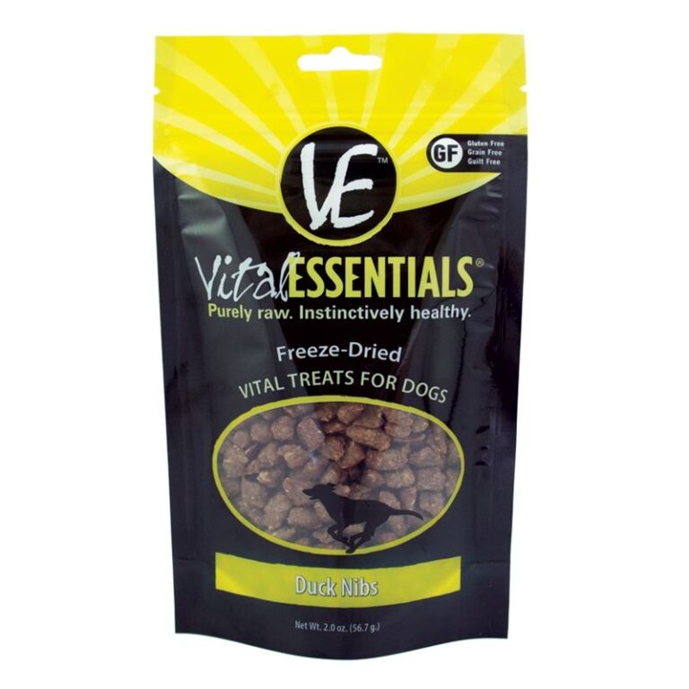 Vital Essentials Duck Nibs Freeze Dried Raw Dog Treats Tucker's