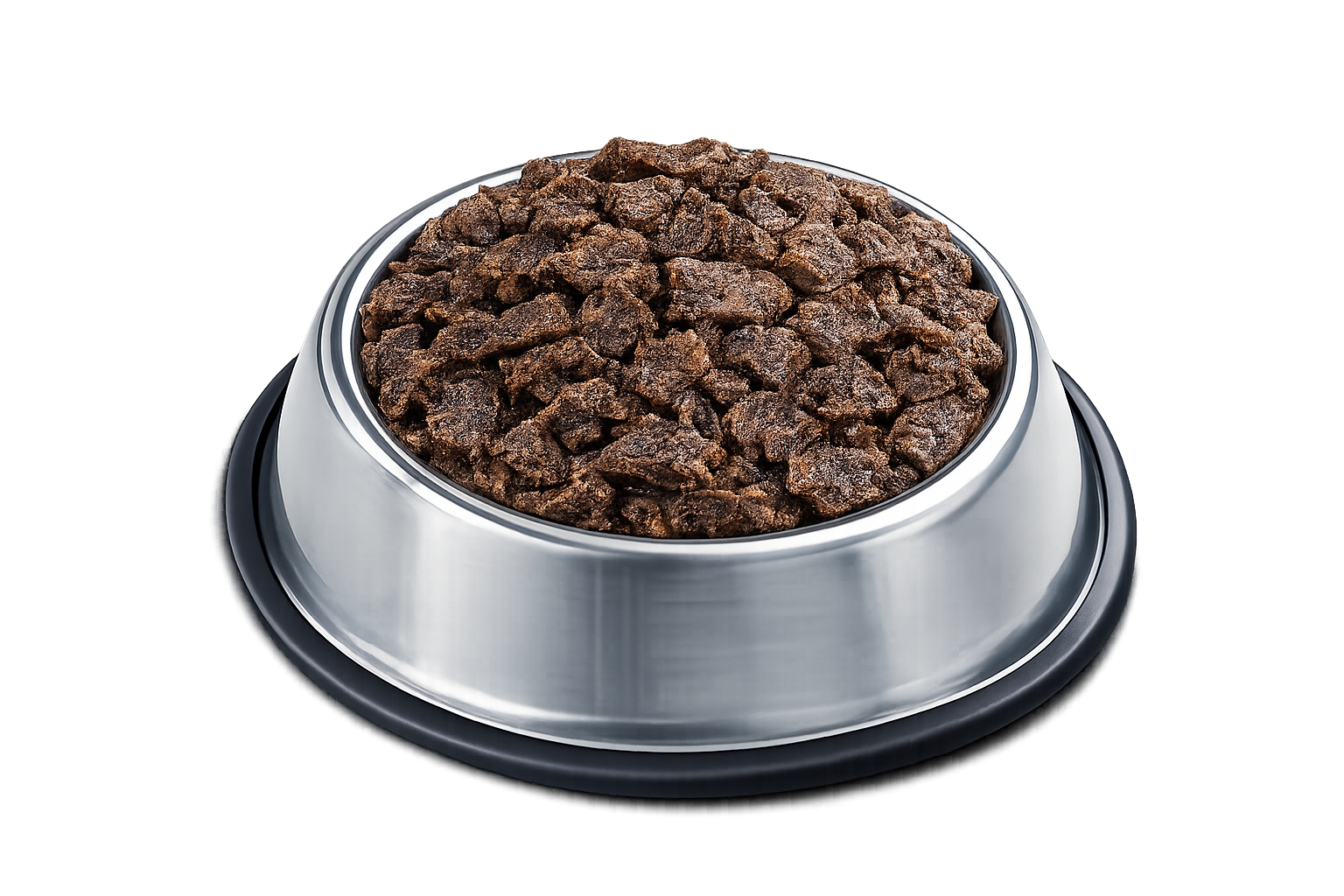 Air-Dried Diet in a Stainless Steel Bowl