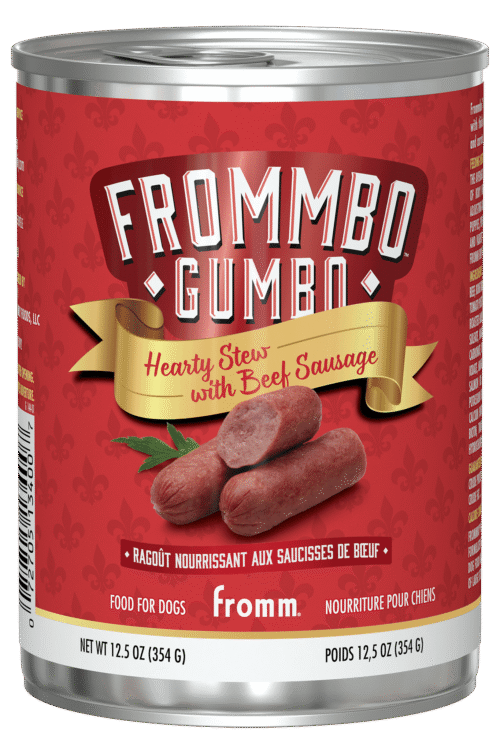 Fromm bo Gumbo Hearty Stew with Beef Sausage Wet Dog Food, 12.5 oz