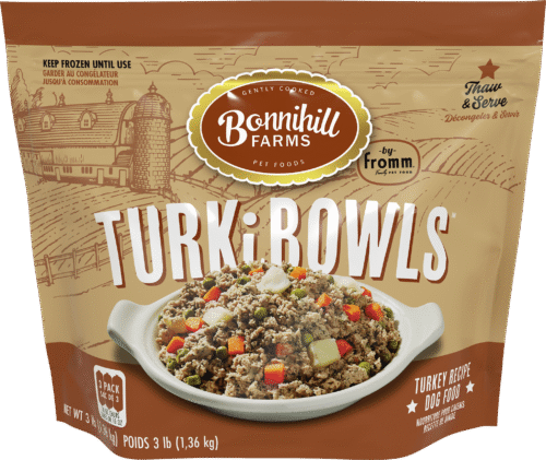 Fromm Bonnihill Farms TurkiBowls Turkey Recipe Gently Cooked Frozen Dog Food