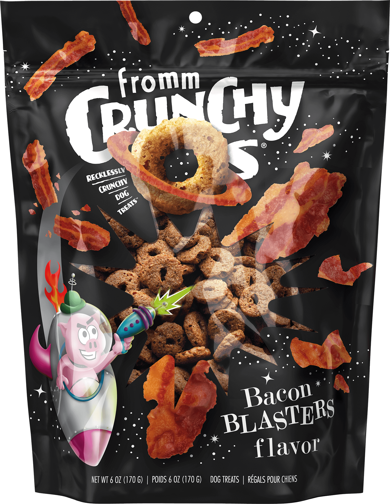 Fromm Crunchy Os Bacon Blasters Flavor Dog Treats
