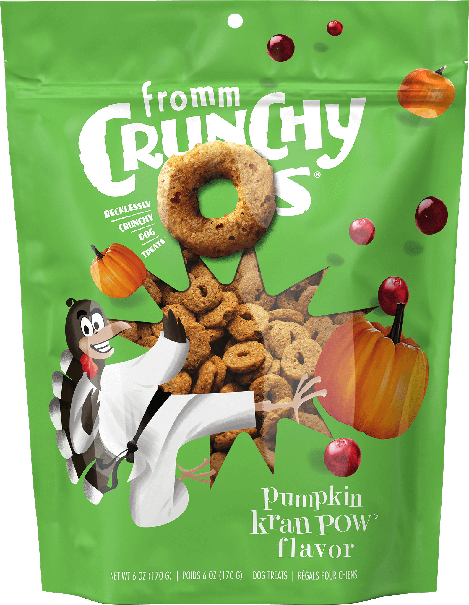 Fromm Crunchy Os Pumpkin Kran POW® Flavor Dog Treats