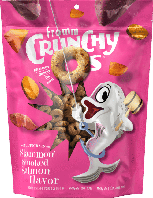 Fromm Crunchy Os Slammon' Smoked Salmon Flavor Dog Treats