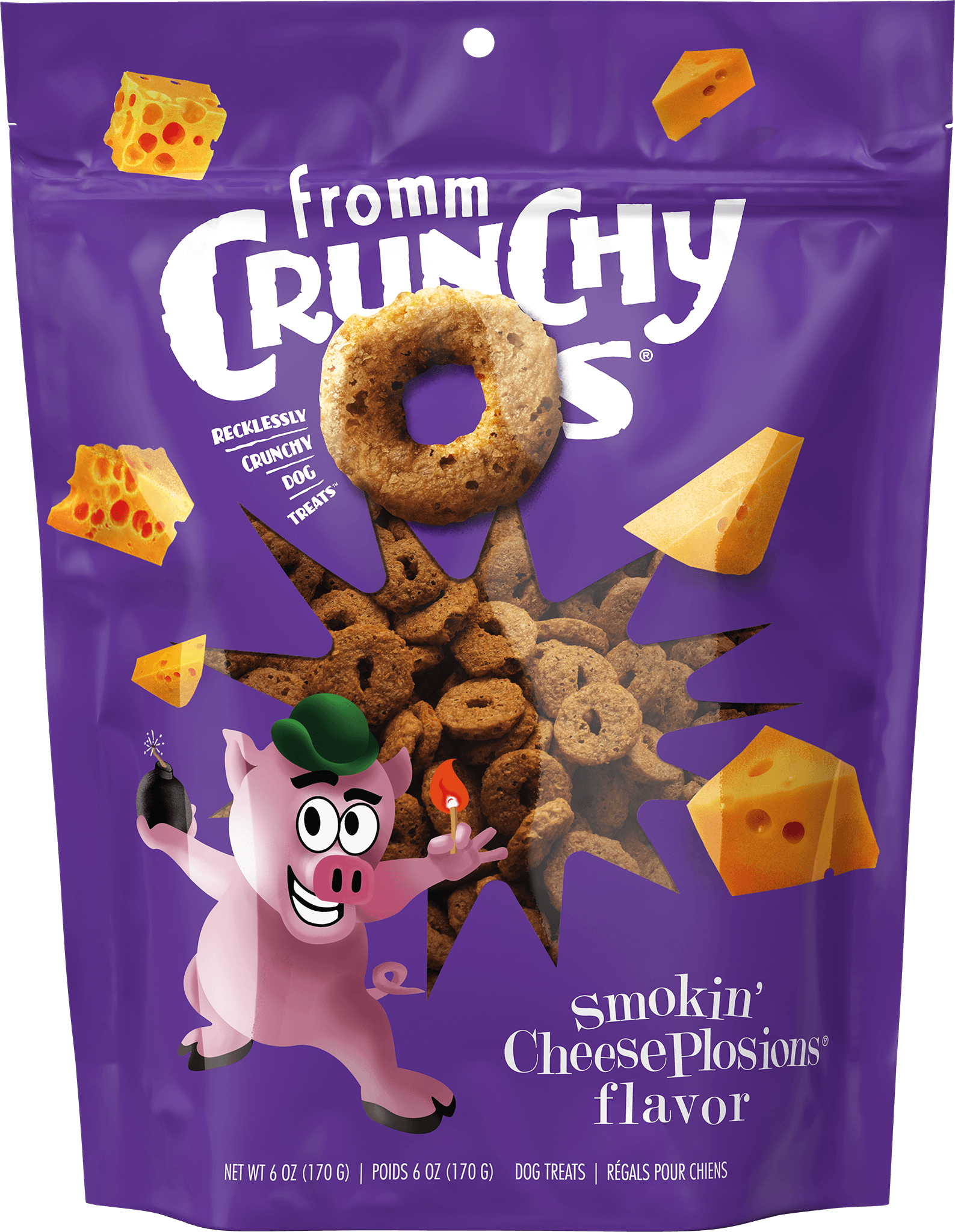 Fromm Crunchy Os Smokin' CheesePlosions® Flavor Dog Treats