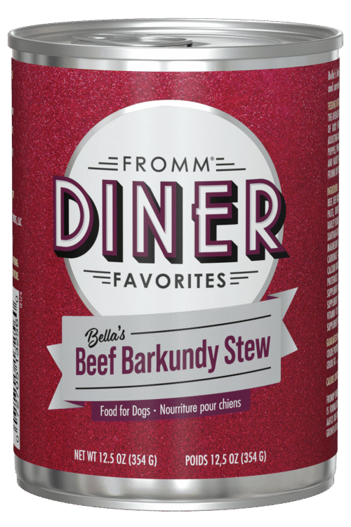 Fromm Diner Favorites Bella's Beef Barkundy Stew Wet Dog Food, 12.5 oz
