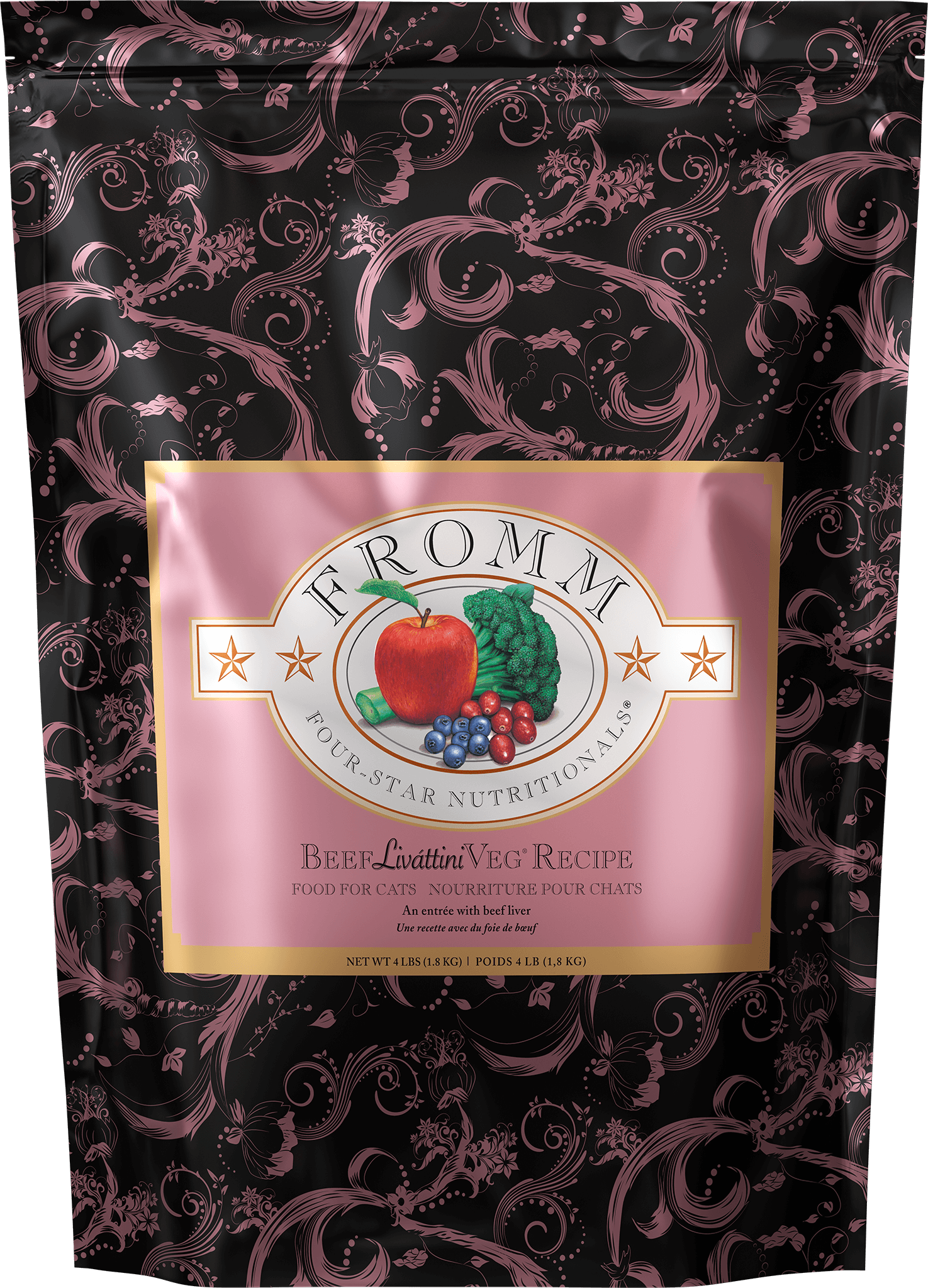 Fromm Four-Star Beef Liváttini Veg® Recipe Dry Cat Food