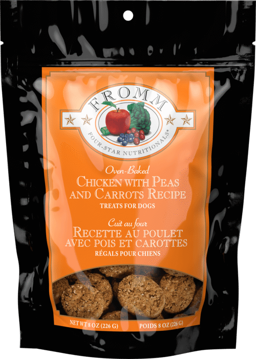 Fromm Four-Star Chicken with Peas & Carrots Recipe Dog Treats, 8 oz