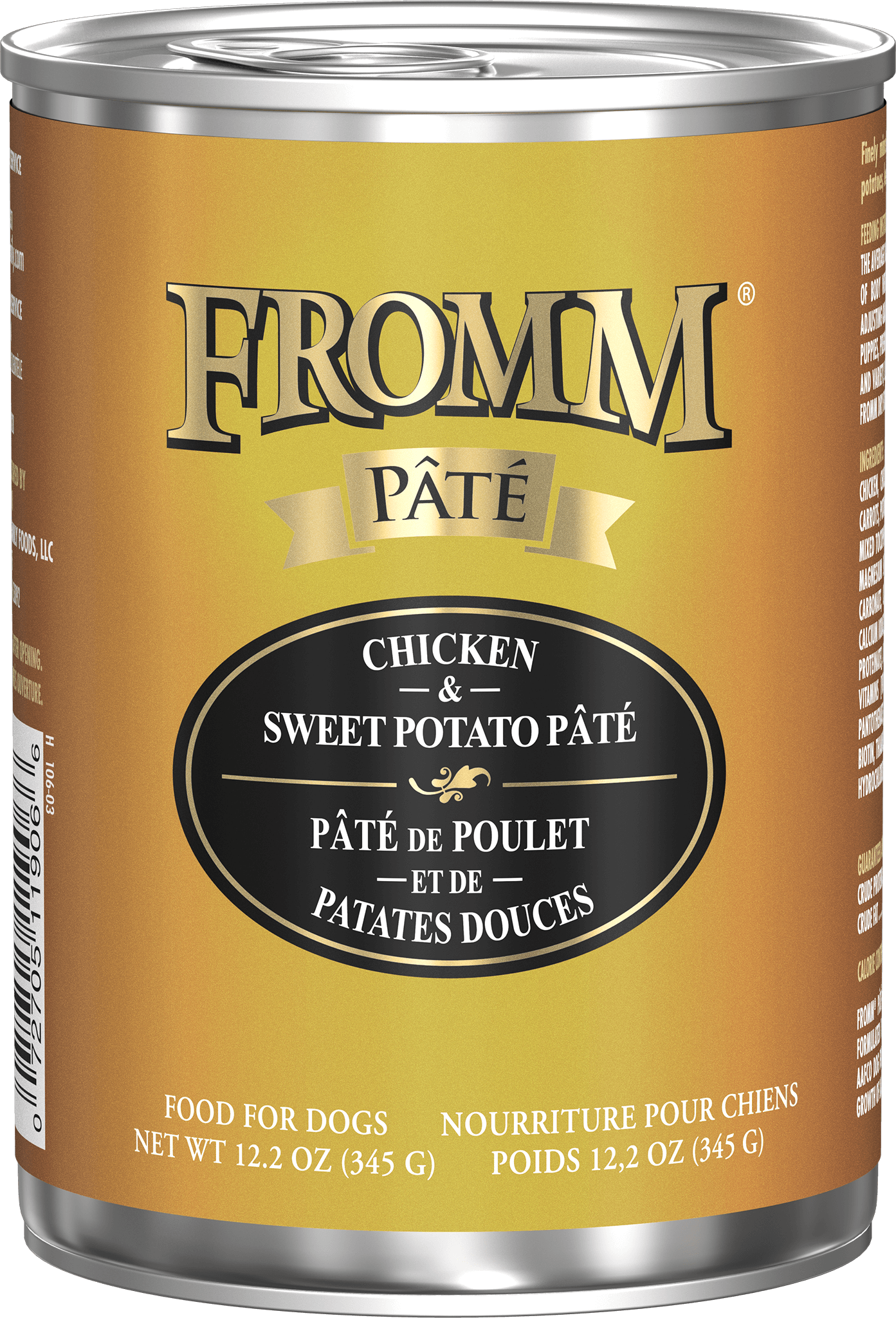 Fromm Pâté Chicken & Sweet Potato Pâté Wet Dog Food, 12.2 oz