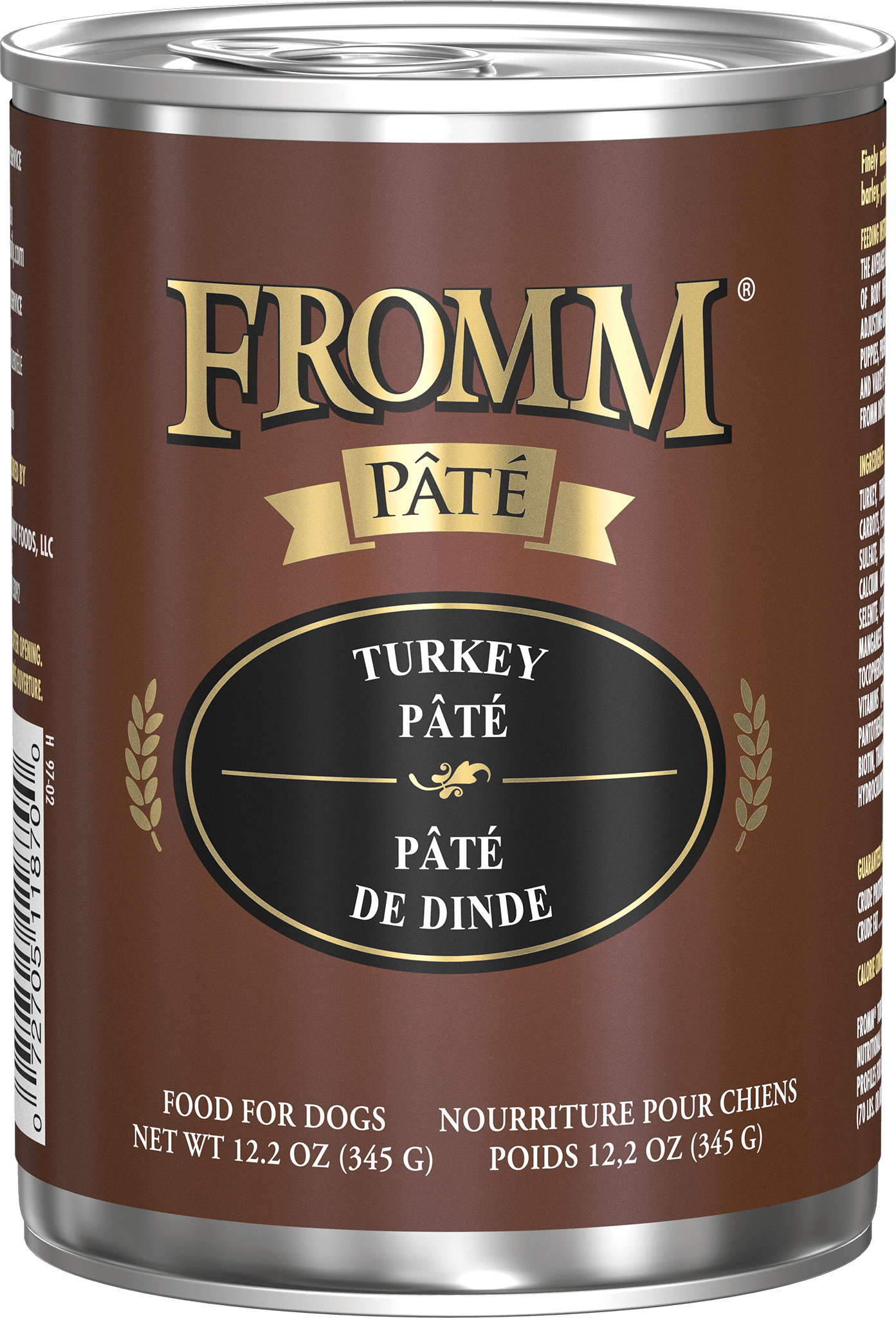 Fromm Pâté Turkey Pâté Wet Dog Food, 12.2 oz