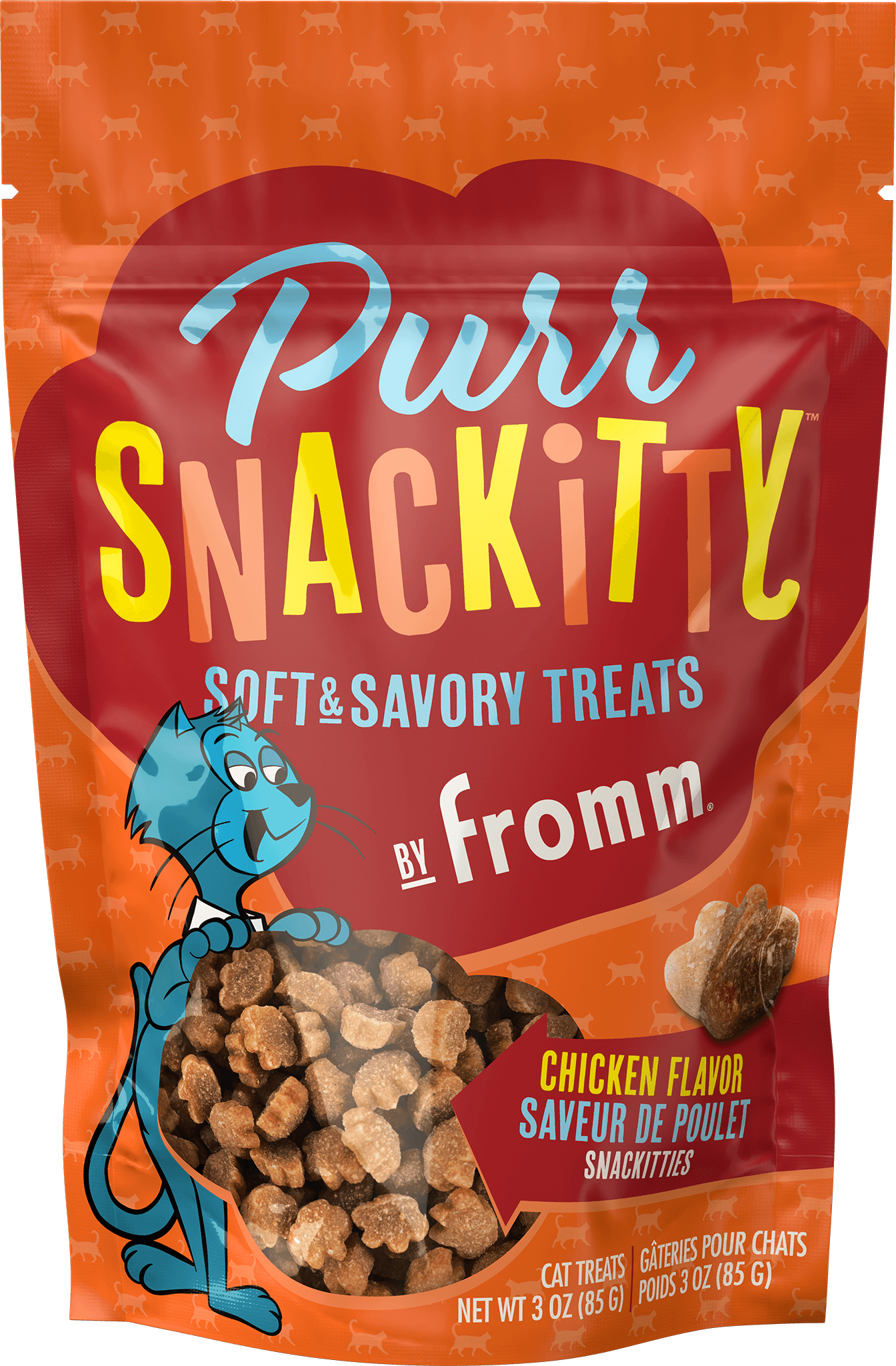 Fromm PurrSnackitty Chicken Flavor Snackitties Cat Treats, 3 oz