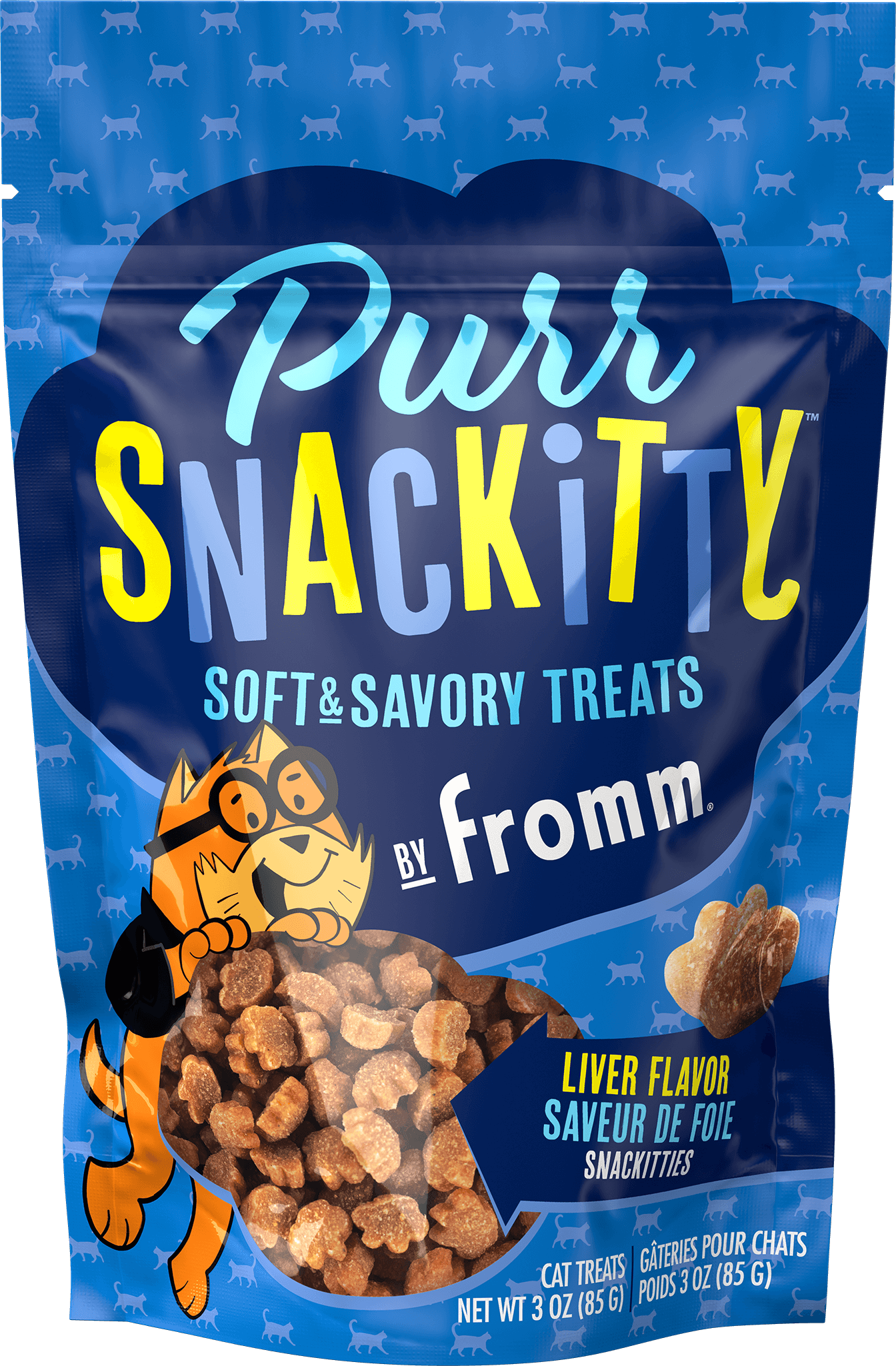 Fromm PurrSnackitty Liver Flavor Snackitties Cat Treats, 3 oz
