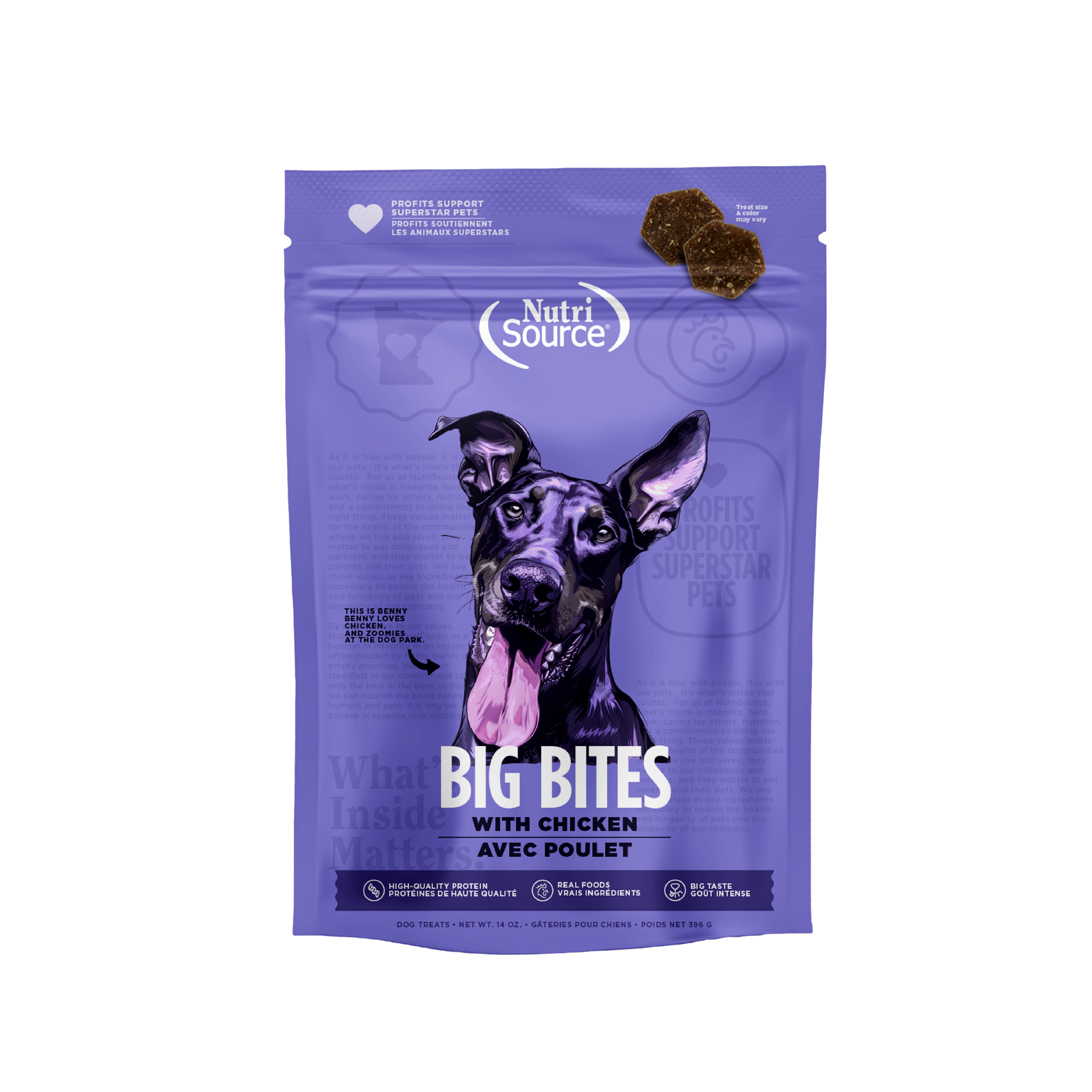 NutriSource ® Big Bites Chicken Dog Treats, 14 oz