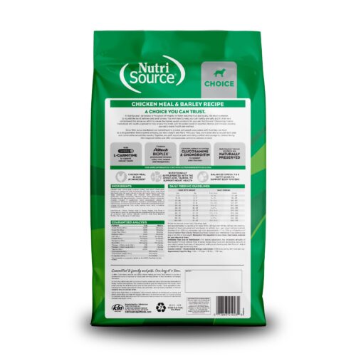 NutriSource ® Choice Chicken Meal & Barley Recipe Dog Food