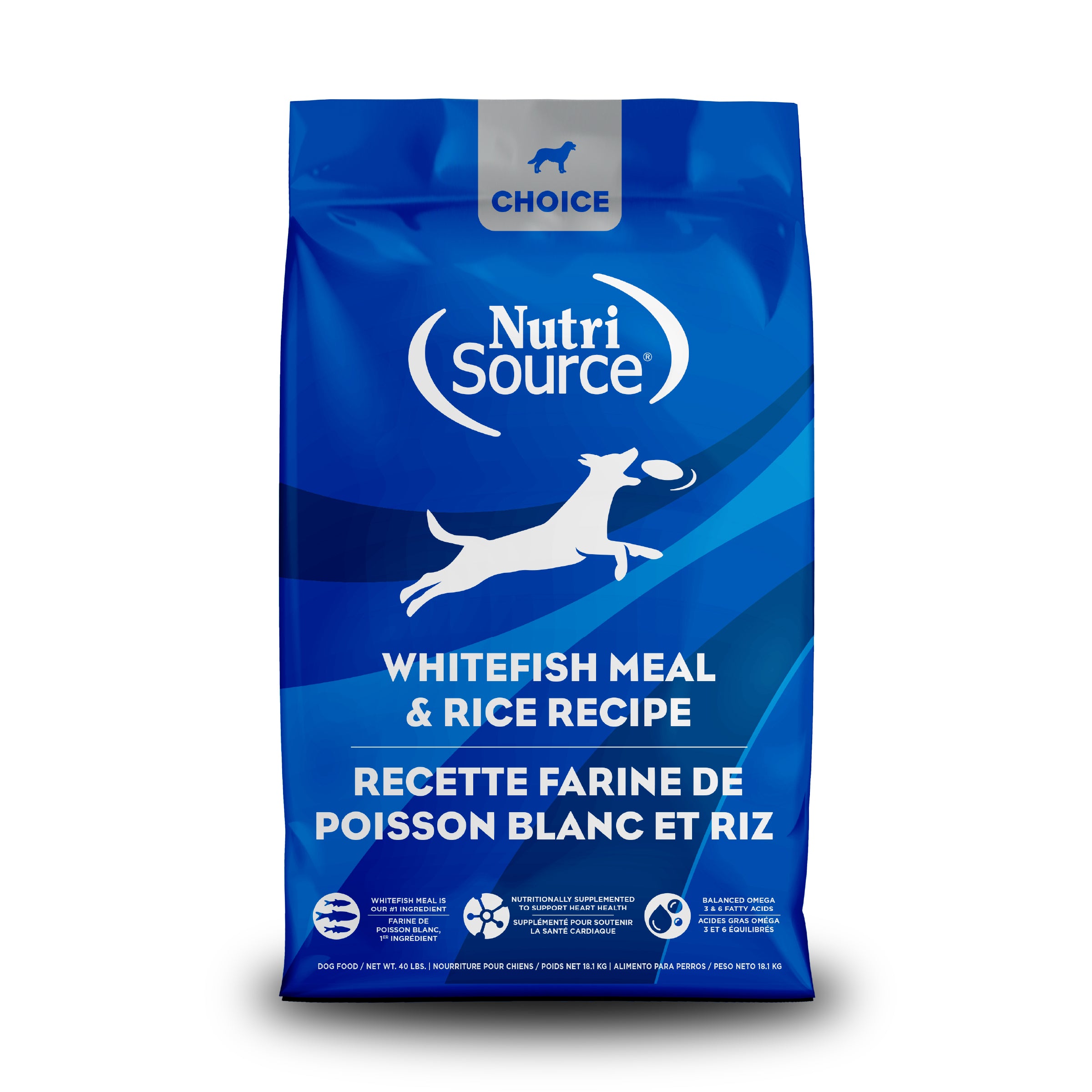 NutriSource ® Choice Whitefish Meal & Rice Recipe Dog Food