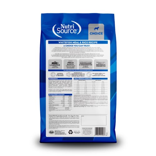 NutriSource ® Choice Whitefish Meal & Rice Recipe Dog Food