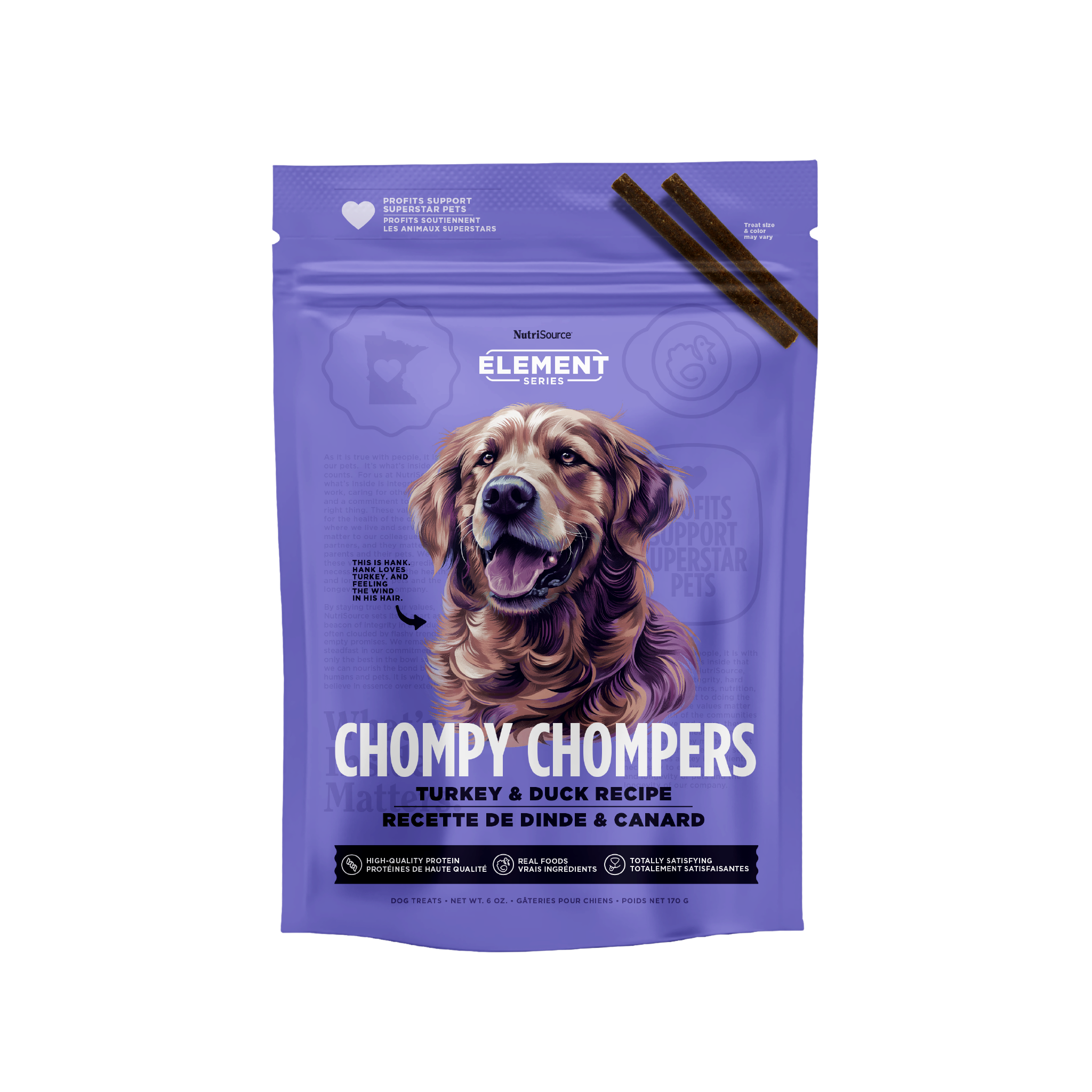 NutriSource ® Element Series Turkey & Duck Chompy Chompers Sticks, 6 oz