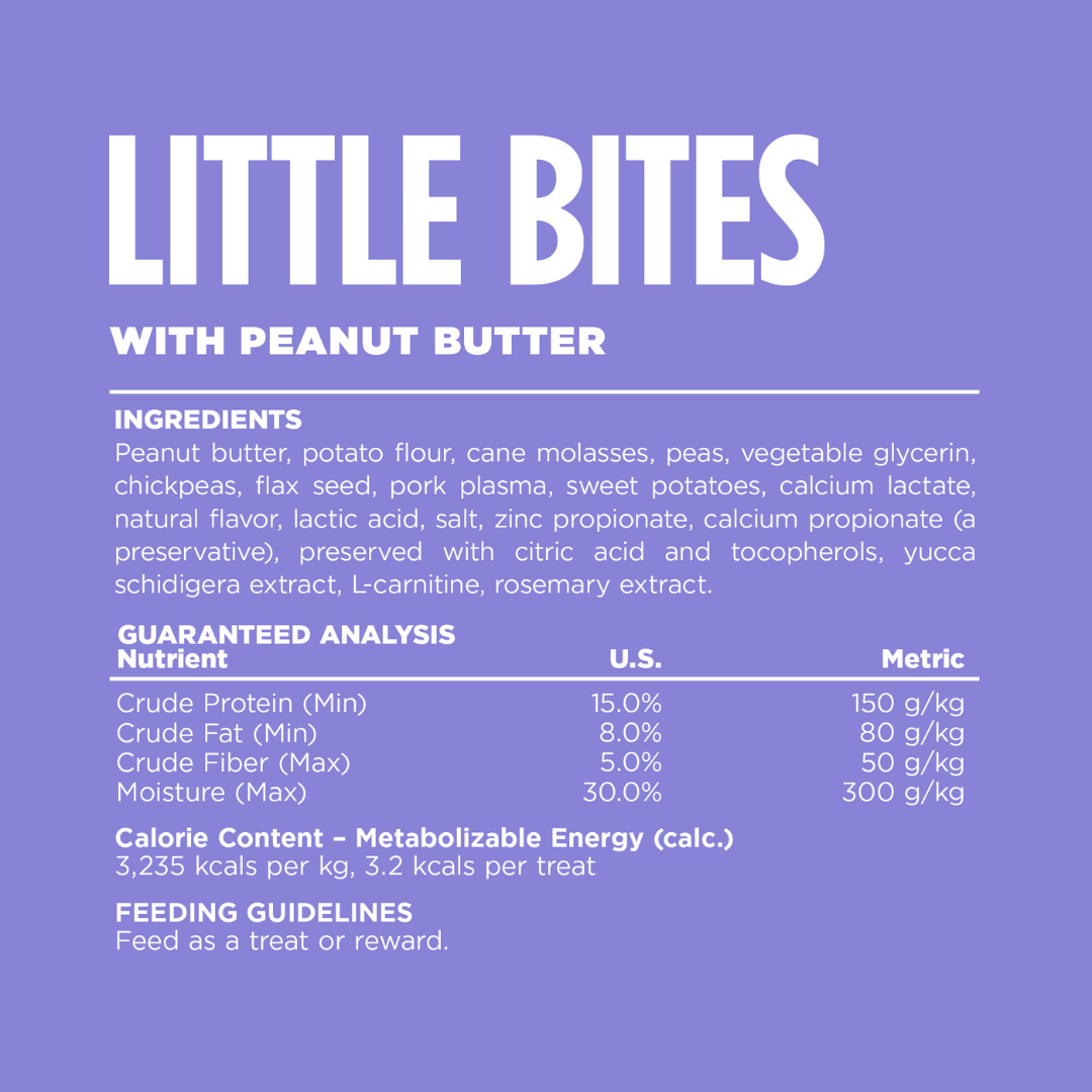 NutriSource ® Grain Free Little Bites Peanut Butter Dog Treats, 6 oz