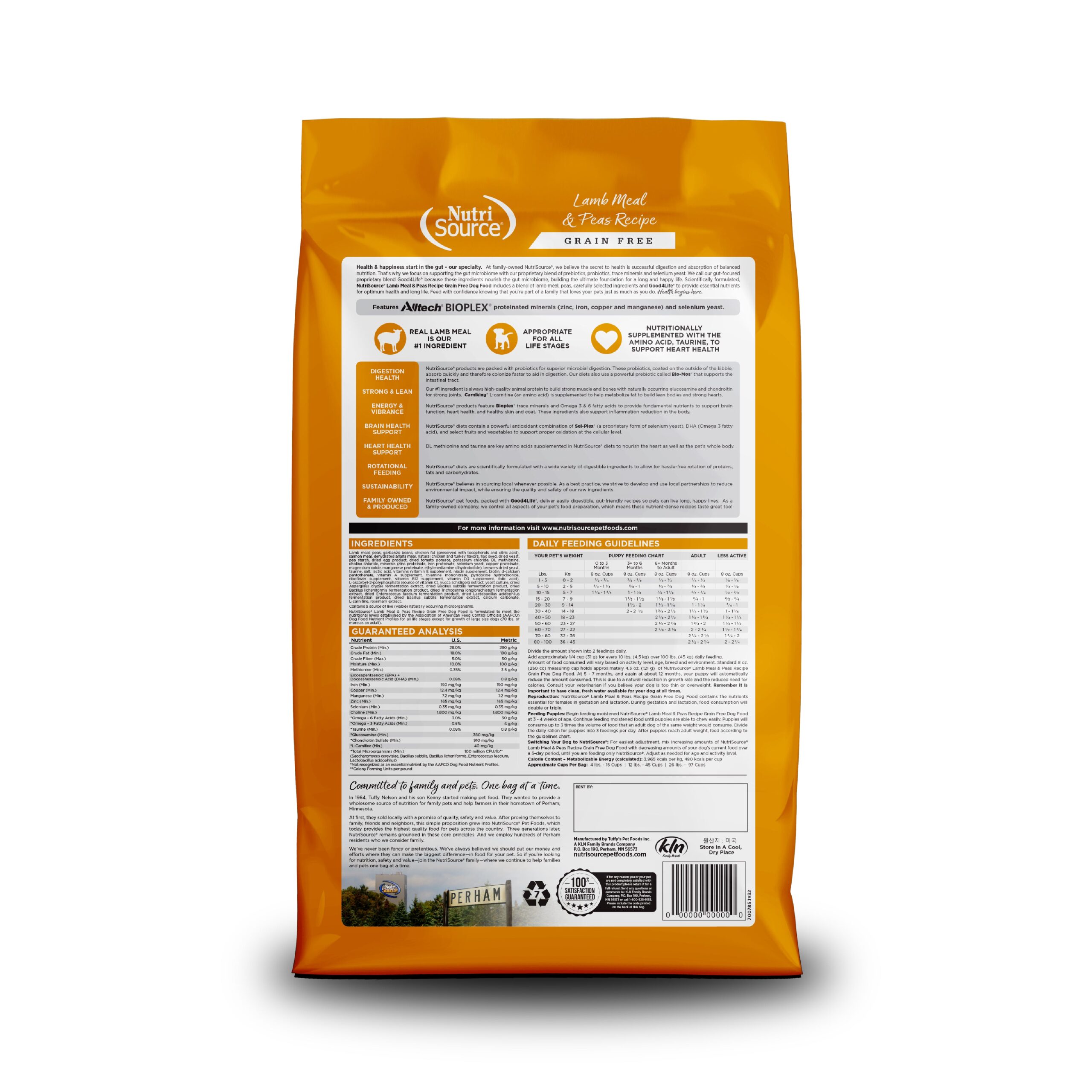 NutriSource ® Lamb Meal & Peas Recipe Grain Free Dog Food