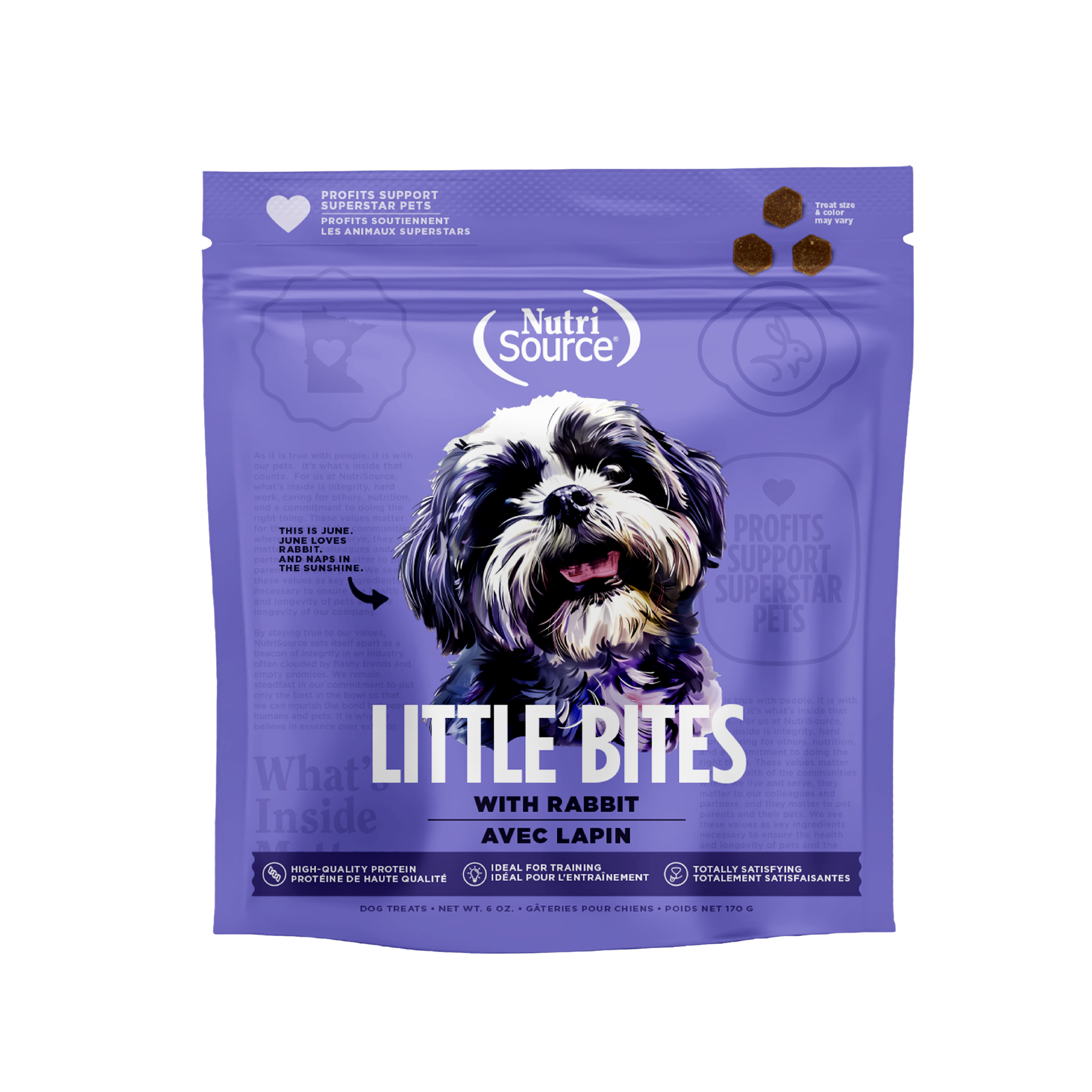 NutriSource ® Little Bites Rabbit Dog Treats, 6 oz