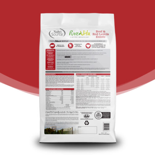 NutriSource ® PureVita™ Beef & Red Lentils Entrée Grain Free Dog Food