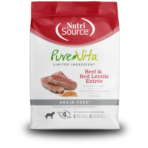 NutriSource ® PureVita™ Beef & Red Lentils Entrée Grain Free Dog Food