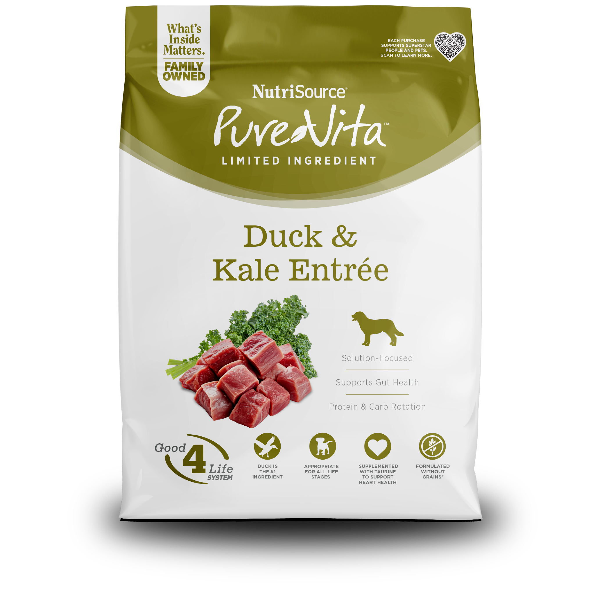 NutriSource ® PureVita™ Duck & Kale Entrée Grain Free Dog Food