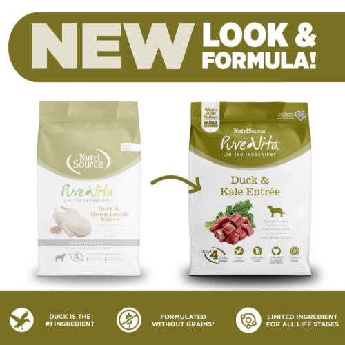 NutriSource ® PureVita™ Duck & Kale Entrée Grain Free Dog Food