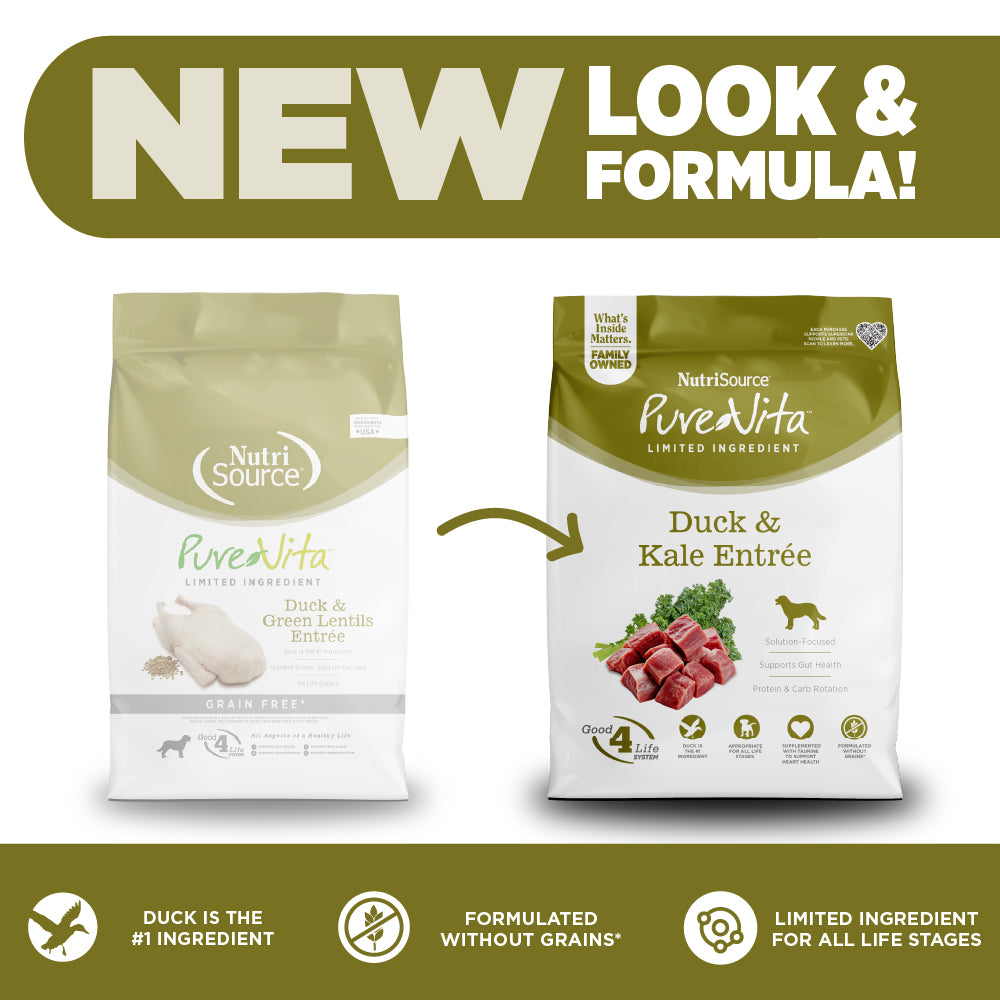 NutriSource ® PureVita™ Duck & Kale Entrée Grain Free Dog Food