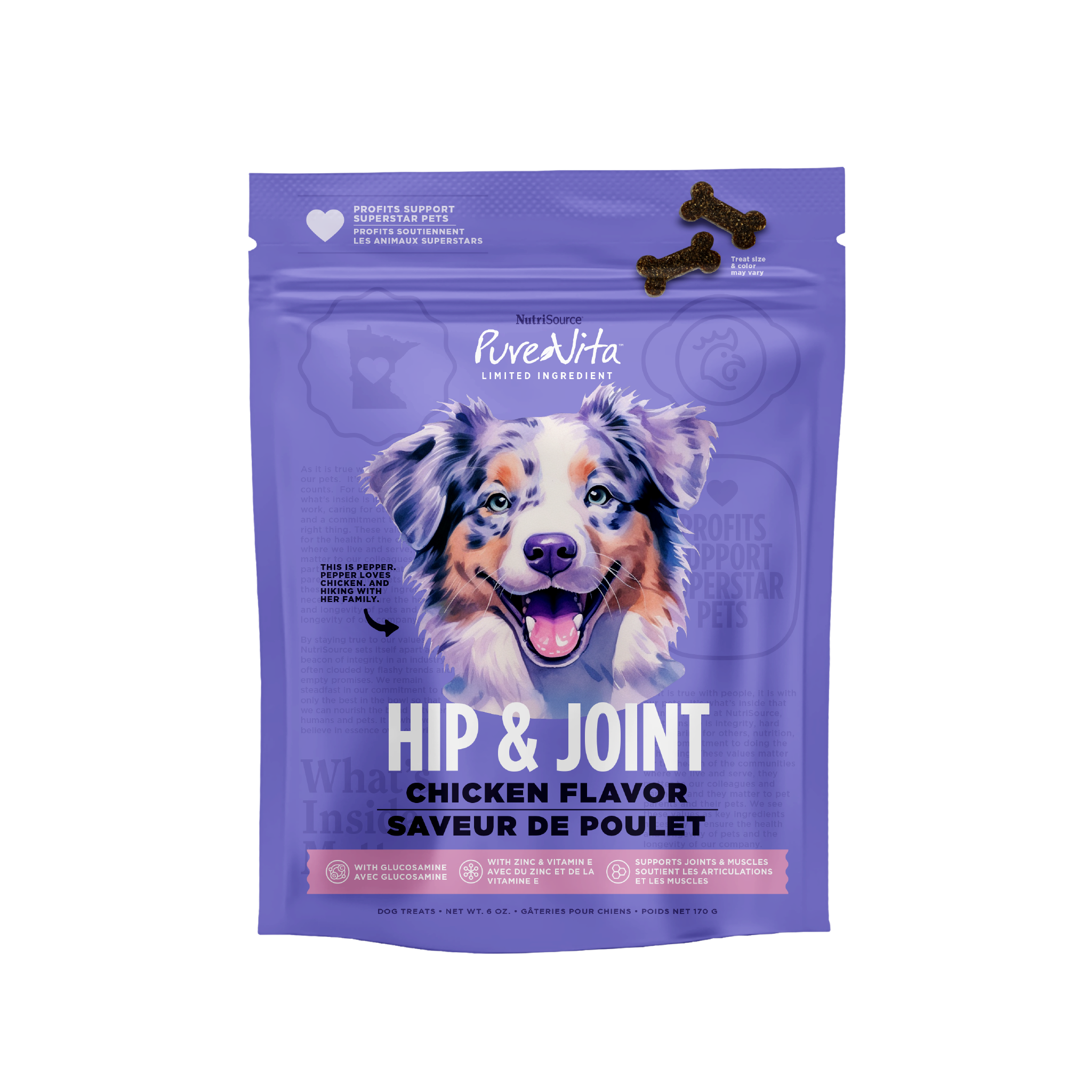 NutriSource ® PureVita™ Hip & Joint Dog Treats, 6 oz