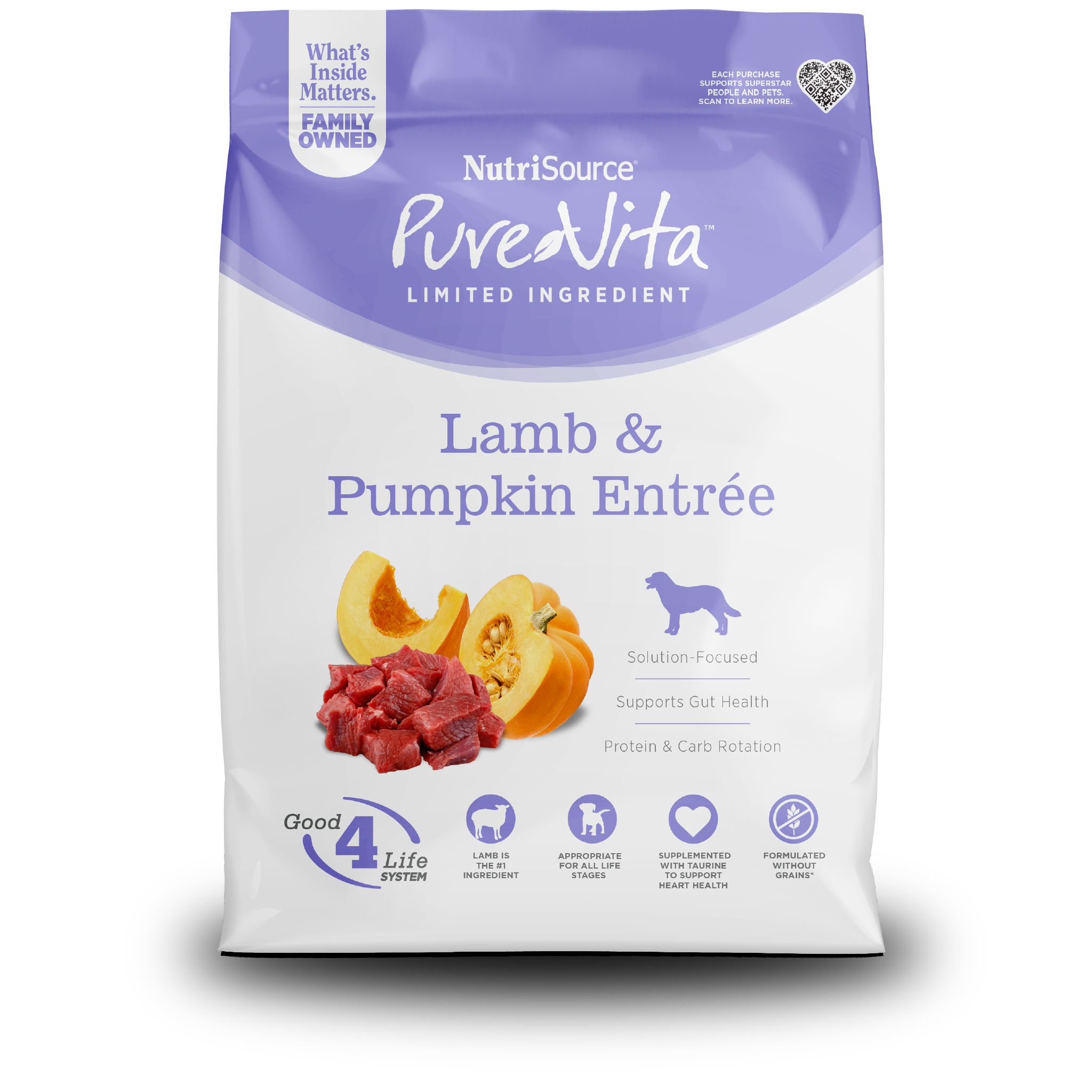 NutriSource ® PureVita™ Lamb & Pumpkin Entrée Grain Free Dog Food