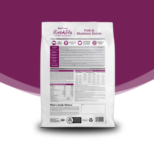 NutriSource ® PureVita™ Pork & Blueberry Entrée Grain Free Dog Food