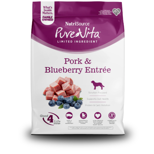 NutriSource ® PureVita™ Pork & Blueberry Entrée Grain Free Dog Food