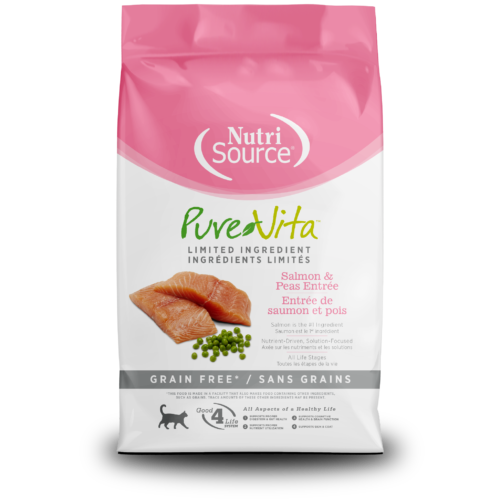 NutriSource ® PureVita™ Salmon & Peas Entrée Grain Free Cat Food, 4 lb