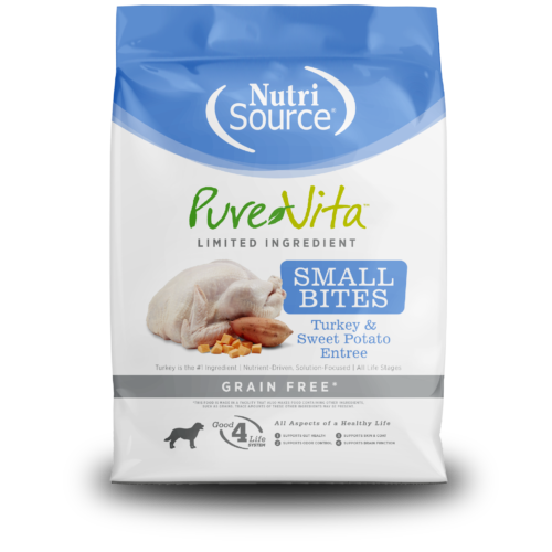 NutriSource ® PureVita™ Small Bites Turkey & Sweet Potato Entrée Grain Free Dog Food