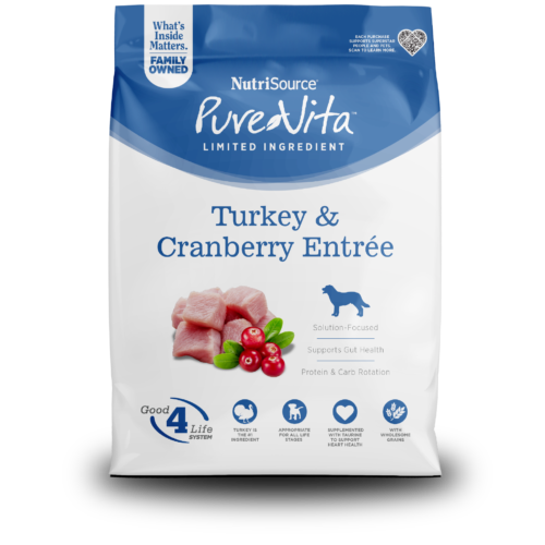 NutriSource ® PureVita™ Turkey and Cranberry Entrée Dog Food, 4 lb