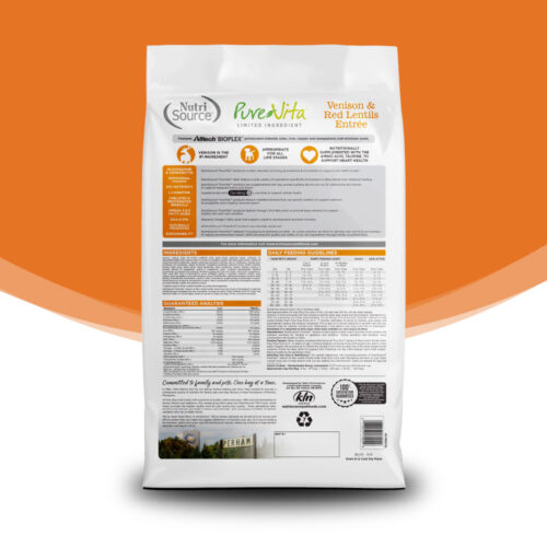 NutriSource ® PureVita™ Venison & Red Lentils Entrée Grain Free Dog Food, 4 lb