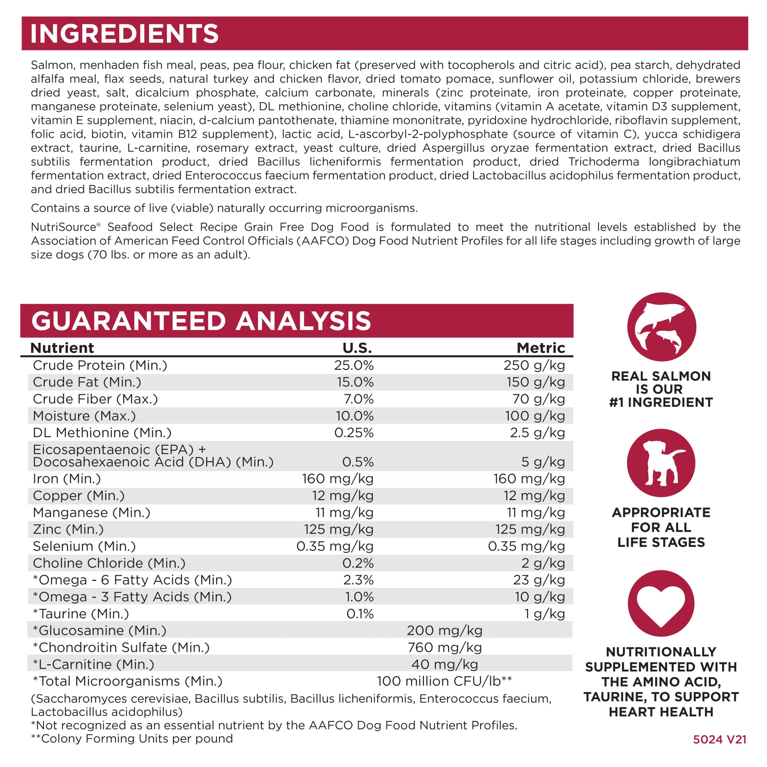 NutriSource ® Seafood Select Recipe Grain Free Dog Food