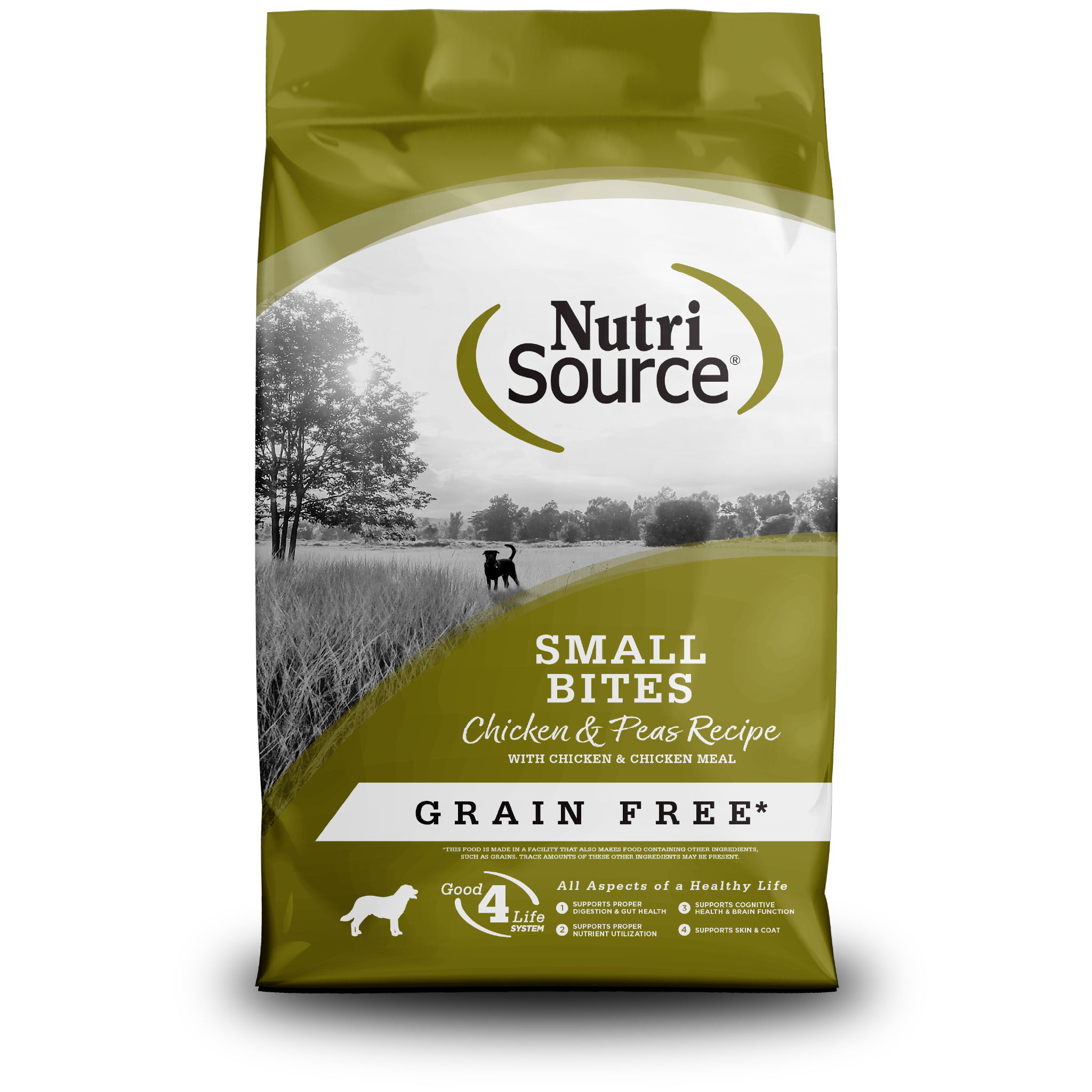 NutriSource ® Small Bites Chicken & Pea Recipe Grain Free Dog Food, 4 lb