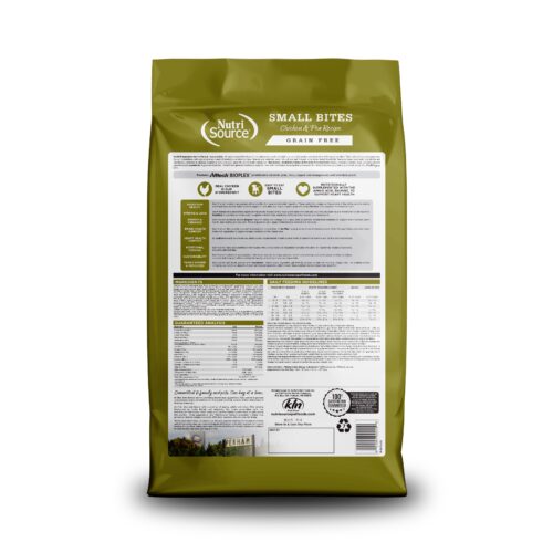 NutriSource ® Small Bites Chicken & Pea Recipe Grain Free Dog Food, 4 lb